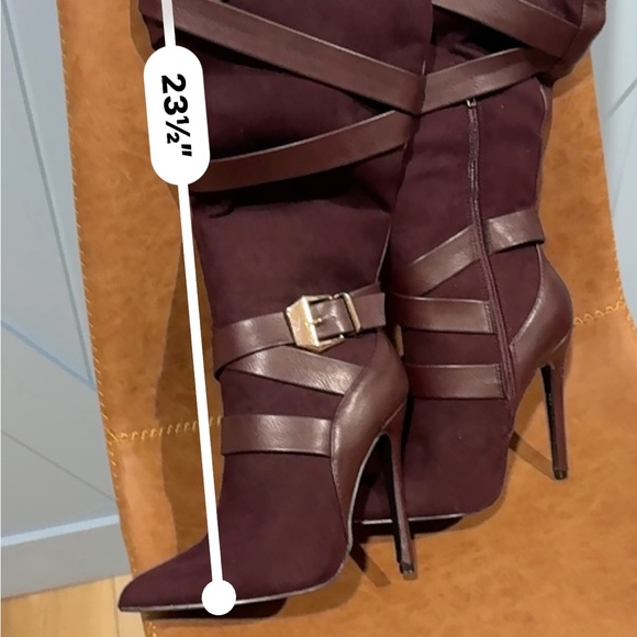 GERLDINE STRAPPY OVER THE KNEE BOOT - Picture 5 of 12